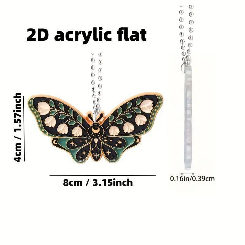 Acrylic Butterfly Distinctive Car Decor Creative Hanging Accessory For Stylish Vehicles