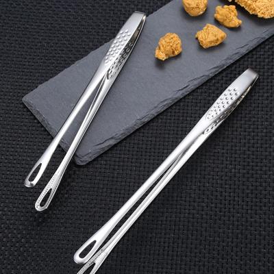 Kapmore 1pc Stainless Steel Food Tongs Long Handle Non-Slip Barbecue  Steak  Kitchen Cooking Tools Accessories