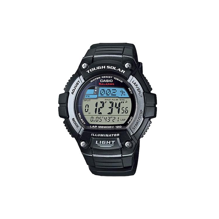 CASIO Мужские Часы Стандартной Серии Черные W-S220-1AJH W-S220-1AJH Silver Black Watch Case