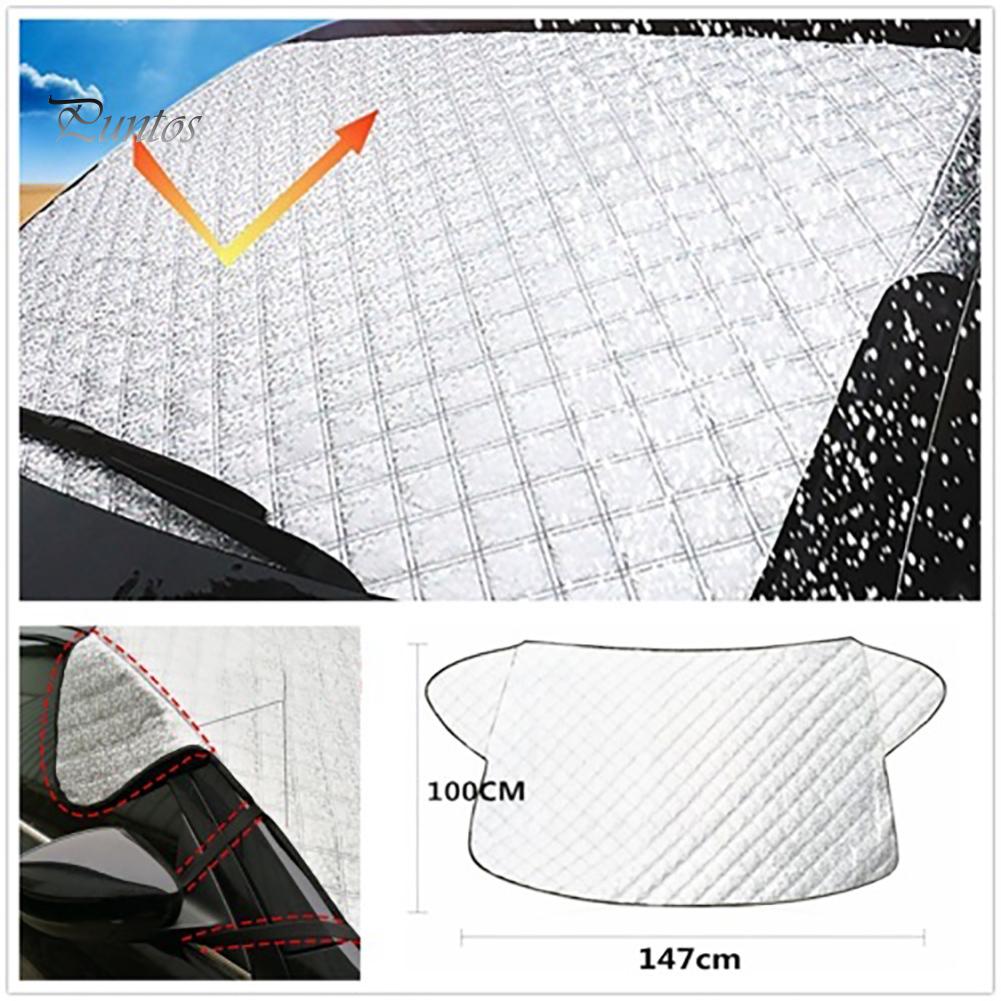 Puntos Car Auto Snow Ice Protector Vizor Parasolar Fornt Acoperire Parbriz Spate Scuturi