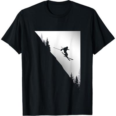 Ski Apparel - Skiing Skier Ski T-Shirt(2)