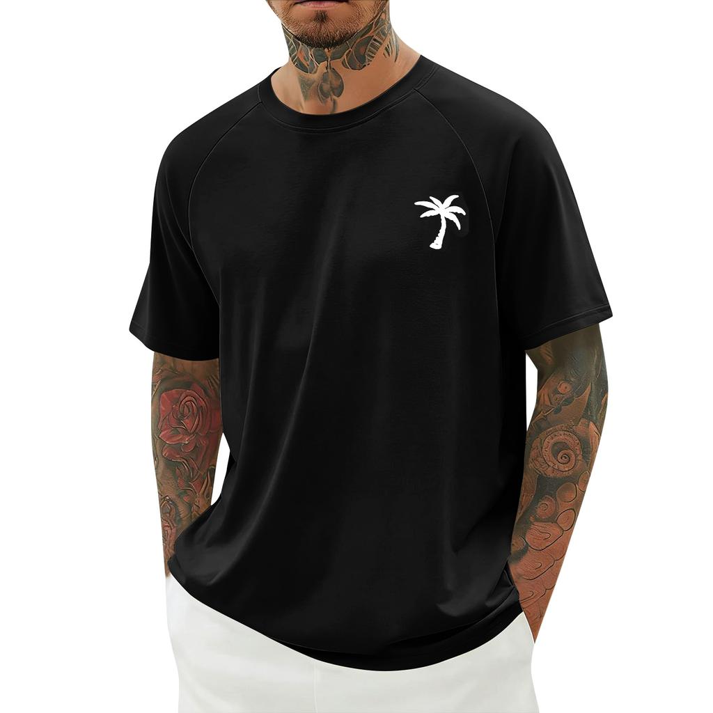 Herren Sommer Print Kurzarmhemd Herren Freizeit Modehemd