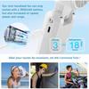 Mini Fan - Portable Fan - Cooling Function - 3600 mA, LED Display, 1-199 Speeds, Neck Fan - Ideal for Travel less