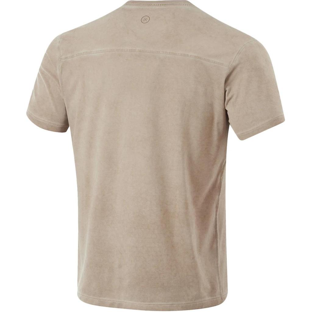 Li-Ning Wade Series Letter Round Neck Comfortable Breathable Short Sleeve T-Shirt Men Tops Oatmeal-Gray ATSU495-3