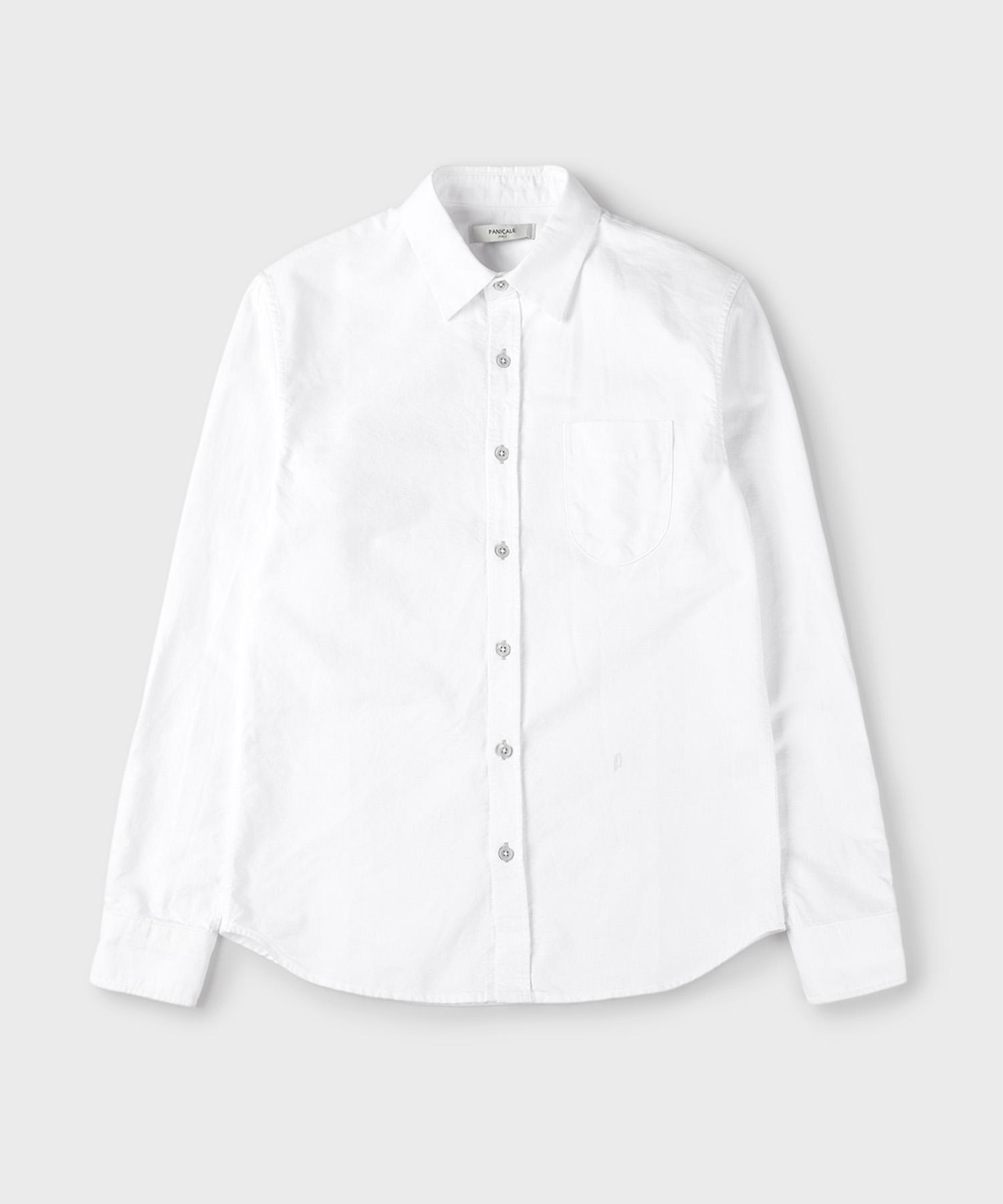 Panicalle White Cotton Oxford Shirt White/L