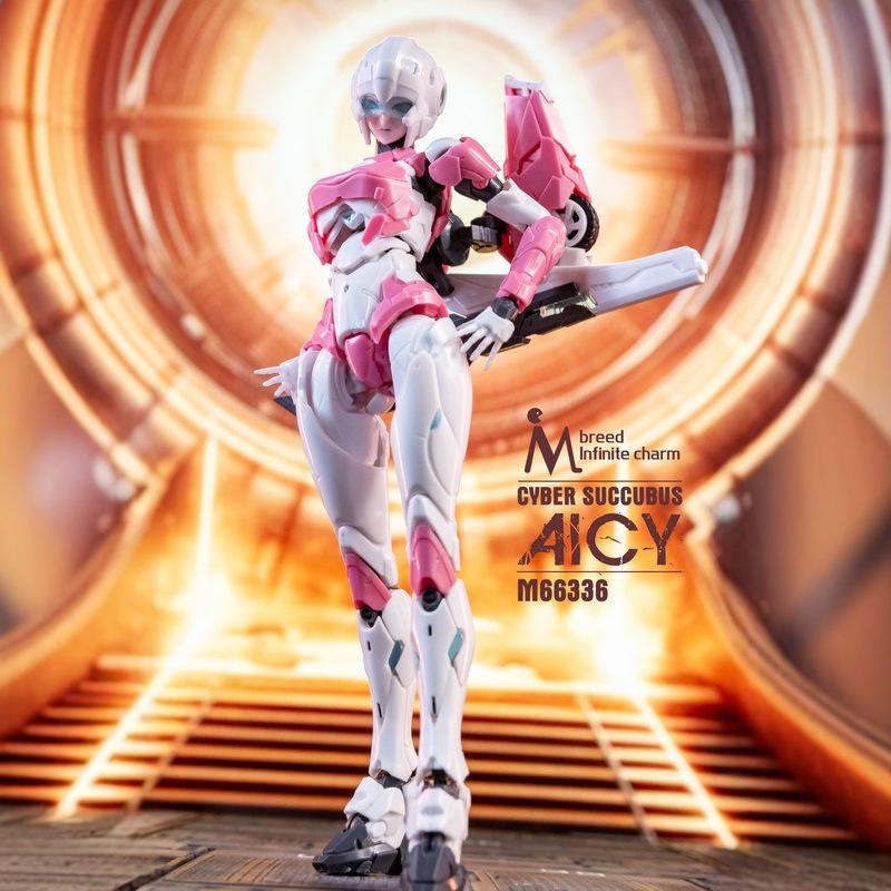 New Meili Wuxian M-Brand 66336 Arcee Children's Mecha Action Figure with Two Matte Faces