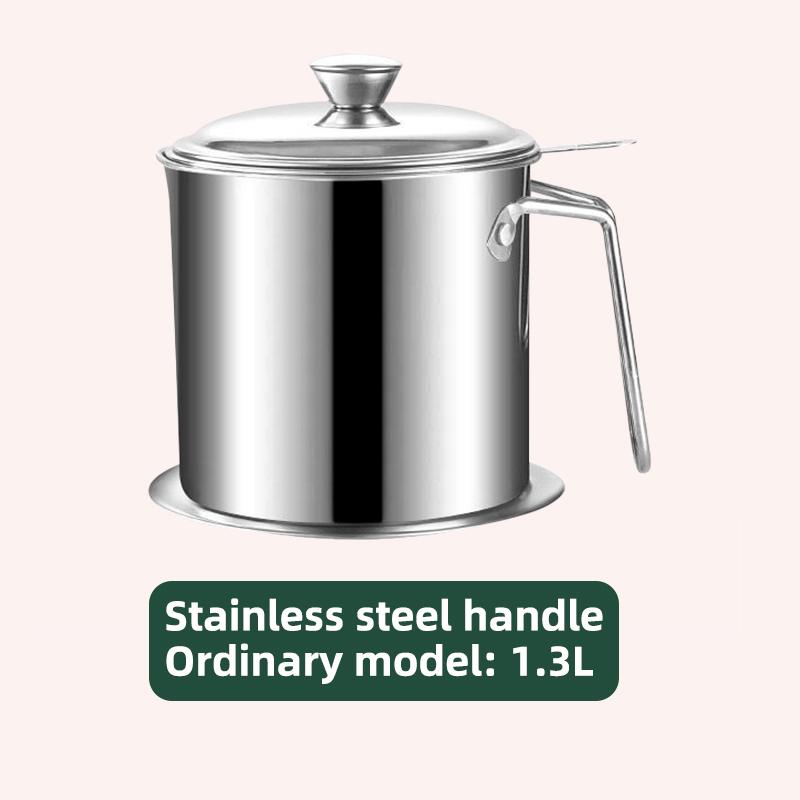 Nerezový hrnec na cezení oleje Nádoba Džbán Úložná plechovka S filtrem Hrnec na vaření oleje Pro kuchyňské domácí nářadí