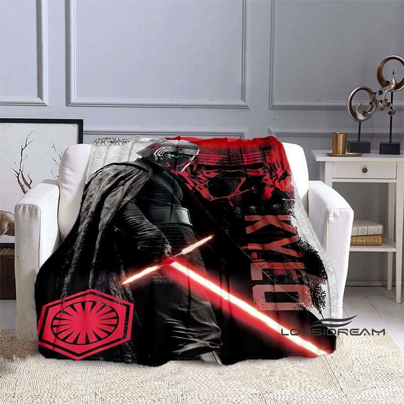 This Star Wars Cartoon Print Blanket Is Suitable for Use On Sofas, Beds, Travel, Camping, and Also Makes A Great Gift.