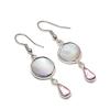 Natürliches Perlmutt, Kunzit 925 Sterlingsilber Schmuck Ohrring 1,93" AE-11877