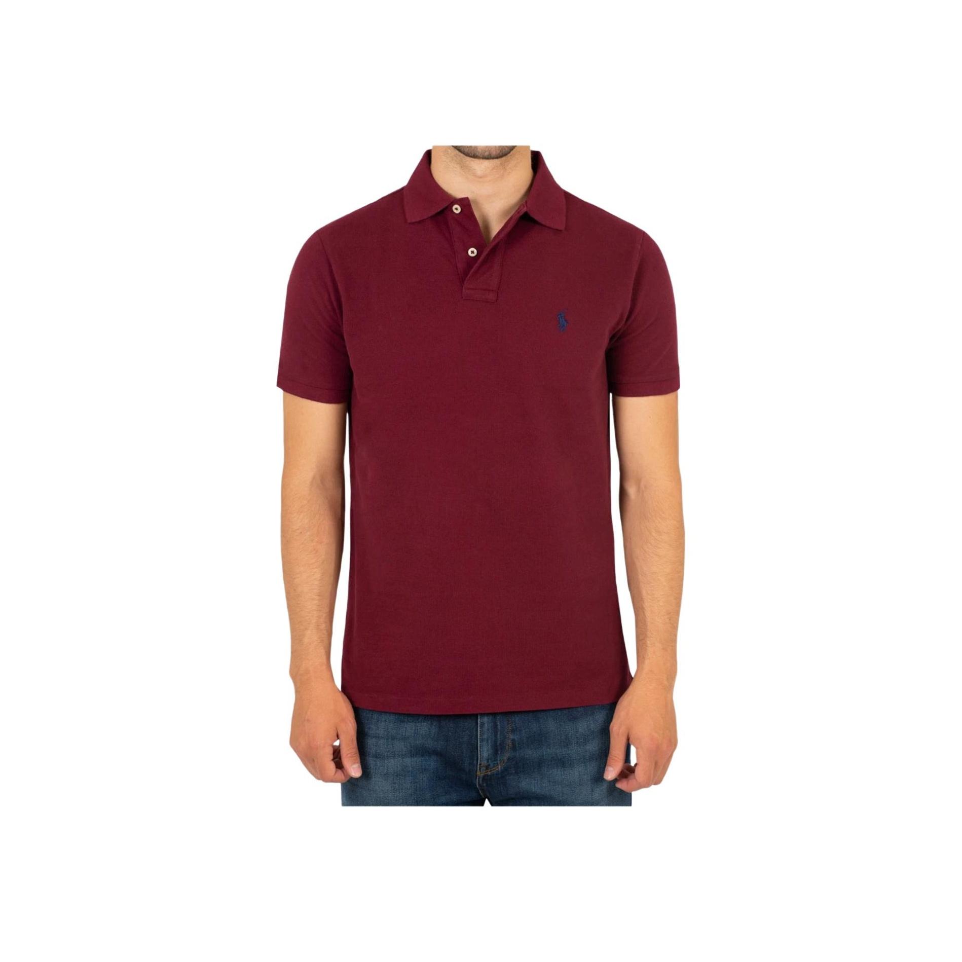 

Polo Ralph Lauren Однотонная футболка поло с коротким рукавом и вышивкой пони Мужские топы Бордовый 710675974-007 M