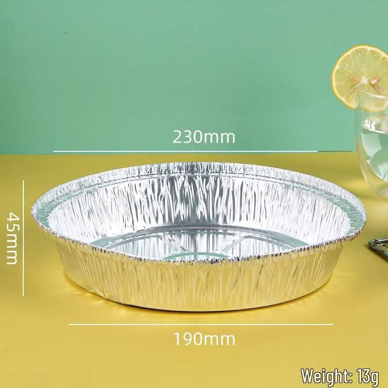 Round Aluminum Foil Pan for Home Use - Air Fryer, BBQ, Baking, and Takeout