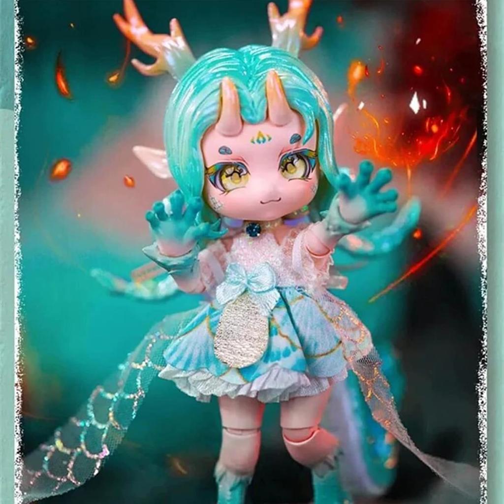 BJD Dolls Blind Box,Kawaii BJD Dolls Exotic Beast Record Series Ball Jointed Doll Collectable Action Figure for Girls Birthday Party Gift
