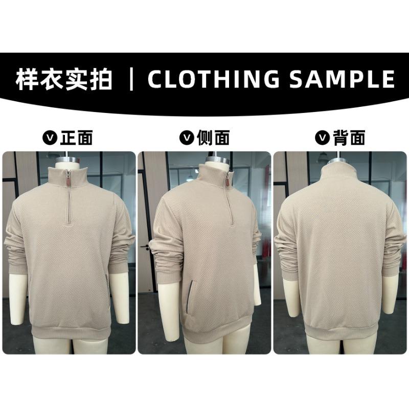 Men S Stand Collar Zip Up Pocket Casual Sport Sweatshirt European Size Spring Autumn