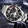 Montre Homme Fashion Mens Sports Watches Luxury Steel Quartz Watch Mens Business Watches Casual Calendar Clock Reloj Hombre