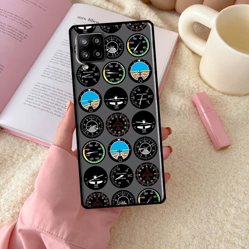 Aviation Aeroplane Pilot Cockpit For Samsung Galaxy A16 A26 A36 A56 A06 A53 A33 A13 A12 A32 A52 A55 A35 A15 A54 A34 A14 Case