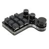 Mini Gaming Keypad 3 Knobs RGB Backlit Blue Switch Programmable 9 Key Keypad for Music Office Media