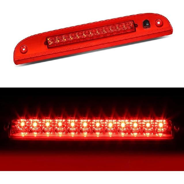 Third 3Rd Brake Light LED For 2014-2018 Chevy Silverado/GMC Sierra 1500 2500HD 3500HD, High Mount Rear Brake Lights Assembly, Waterproof Center Cab