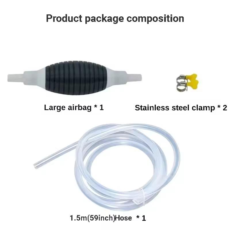 Multifunctional Liquid Vacuum Cleaner Hand Pump Petrol Pump Transfer Pump Fuel Pump Metal Hose Clamp Leakproof Oil Water Diesel