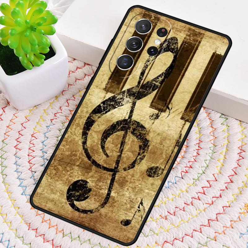 Piano Keys Musical TPU Phone Case For Samsung Galaxy Note 10 Pro S26 S25 S24 S23 S22 Ultra Plus S21 FE S20 Shockproof Cover