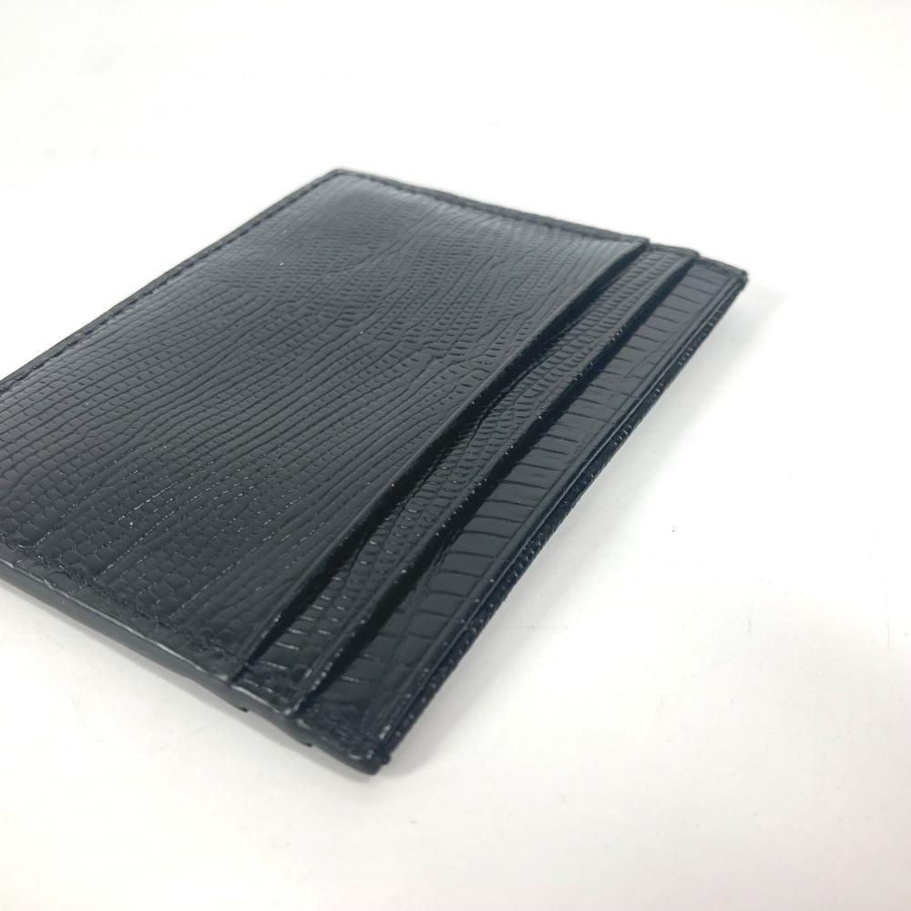 Christian Louboutin 3225316 M KIOS logo Pass Case Card Case Leather Black Unused