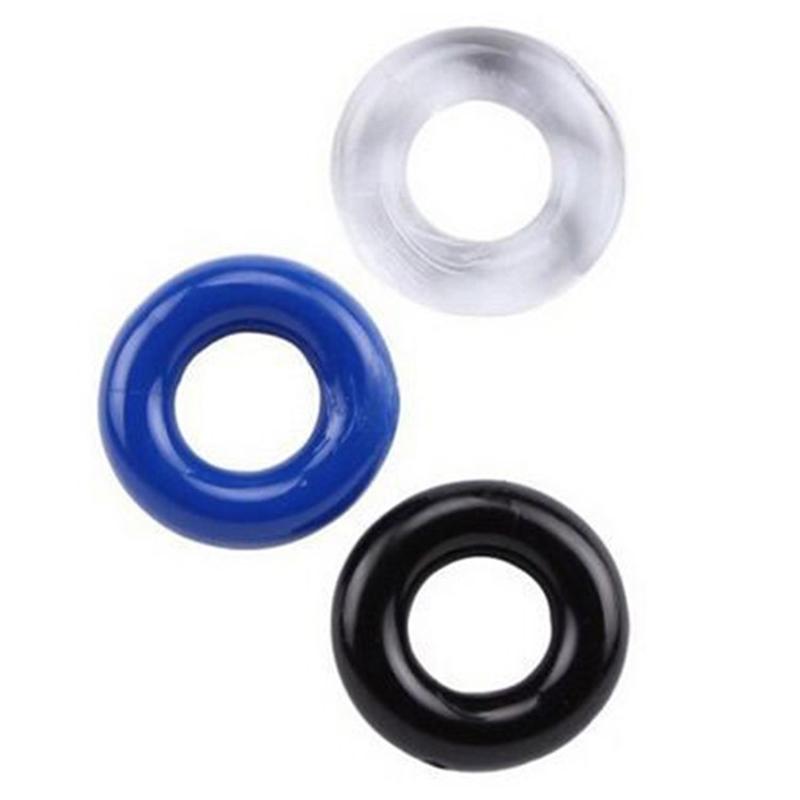 Set of 3PCS Durable Cock Rings Bead Penis Ring Male Delay Ejaculation Lasting Erection Ring Sex Toys for Men Adults Couple