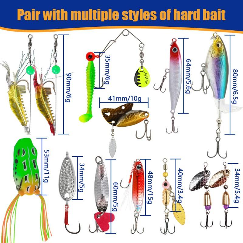 24-Piece Fishing Lure Gift Set: Soft Plastic Frog Metal Spinner Crankbait Topwater Baits Bass Pike