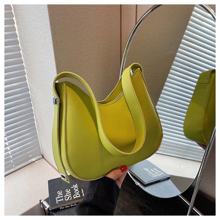 Bags Sense Women's 2023 Autumn Trendy Underarm Shoulder Bag with Bias Lock and Large Capacity