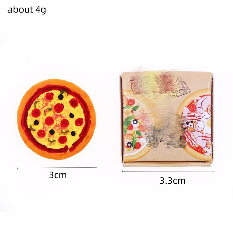 Doll House Mini Simulation Take-Out Box Pizza Small Doll Miniature Food Play Scene Props Display Model
