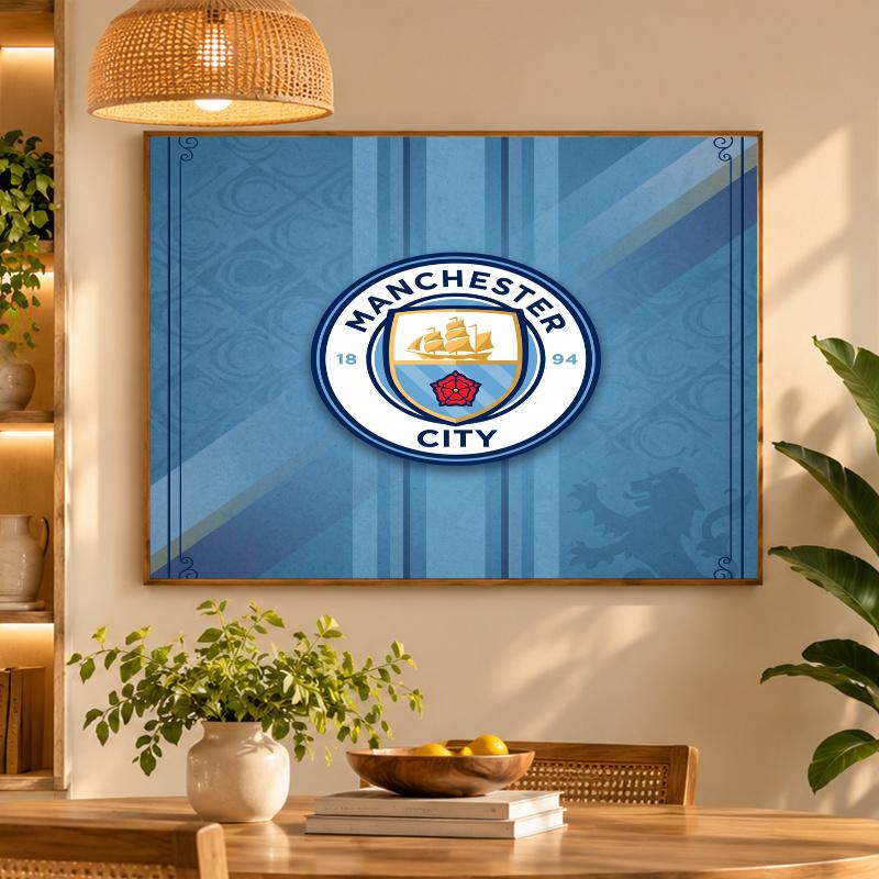 5D Diamond Painting Manchester City DIY Full Drill Diamond Art Kit Home Decoration