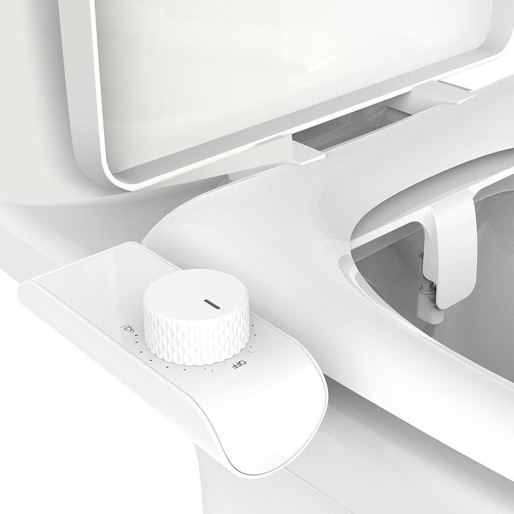 Ultra Slim Bidet Attachment for Toilet Self Cleaning Dual Nozzle Non Electric Bidet Attachment for Feminine Wash
