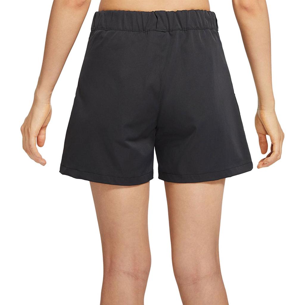 Jordan Elastic Mid-Waist Straight Shorts With Logo Women Bottoms Black DQ4546-010