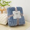 Skin-Friendly Warm Blanket Warm Conditioning Quilt New Plush Striped Blankets