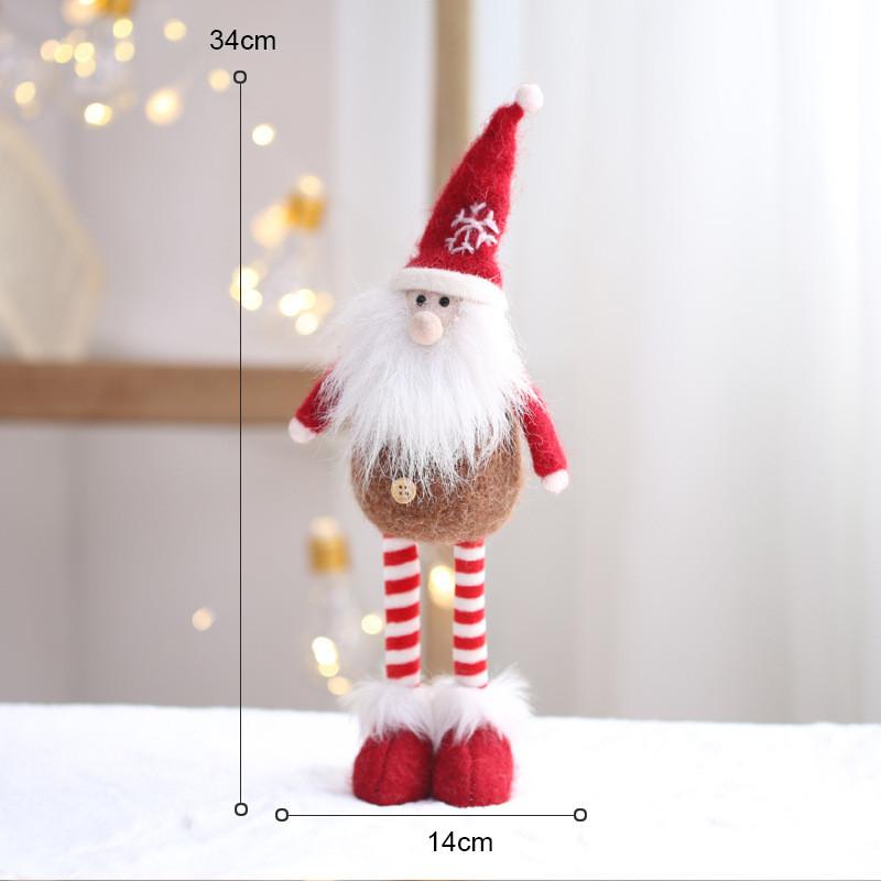 Kerstman Beeldje Met Modern Ontwerp Voor Feestelijke Decoratie