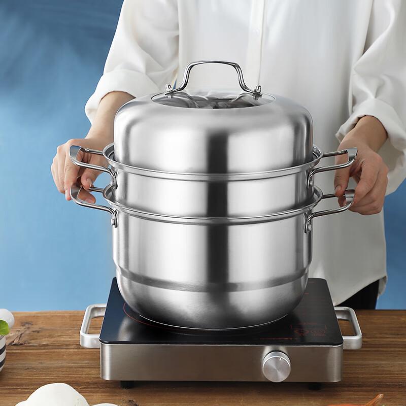 Sipang Zenshang 28CM 3-Layer Stainless Steel Steamer Pot