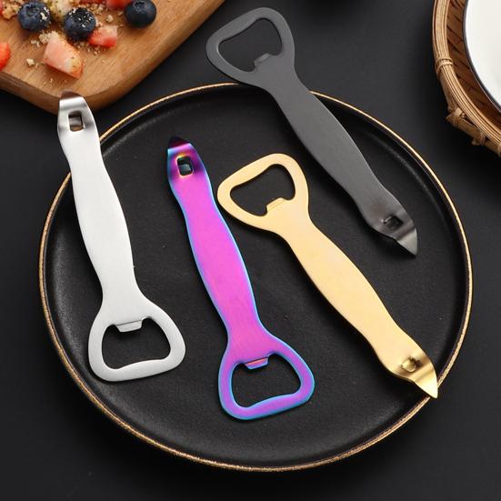 Jijijing Bottle And Can Opener, Durable Stainless Steel Design, Double-Head Manual Punch Multi-Functional Portable Kitchen Bar Tool