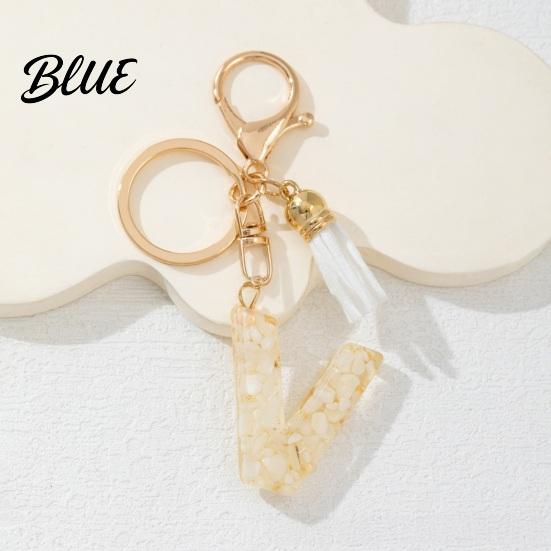 Key Holder For Backpack Keychain Pendant Letter A-Z Charm with Tassel