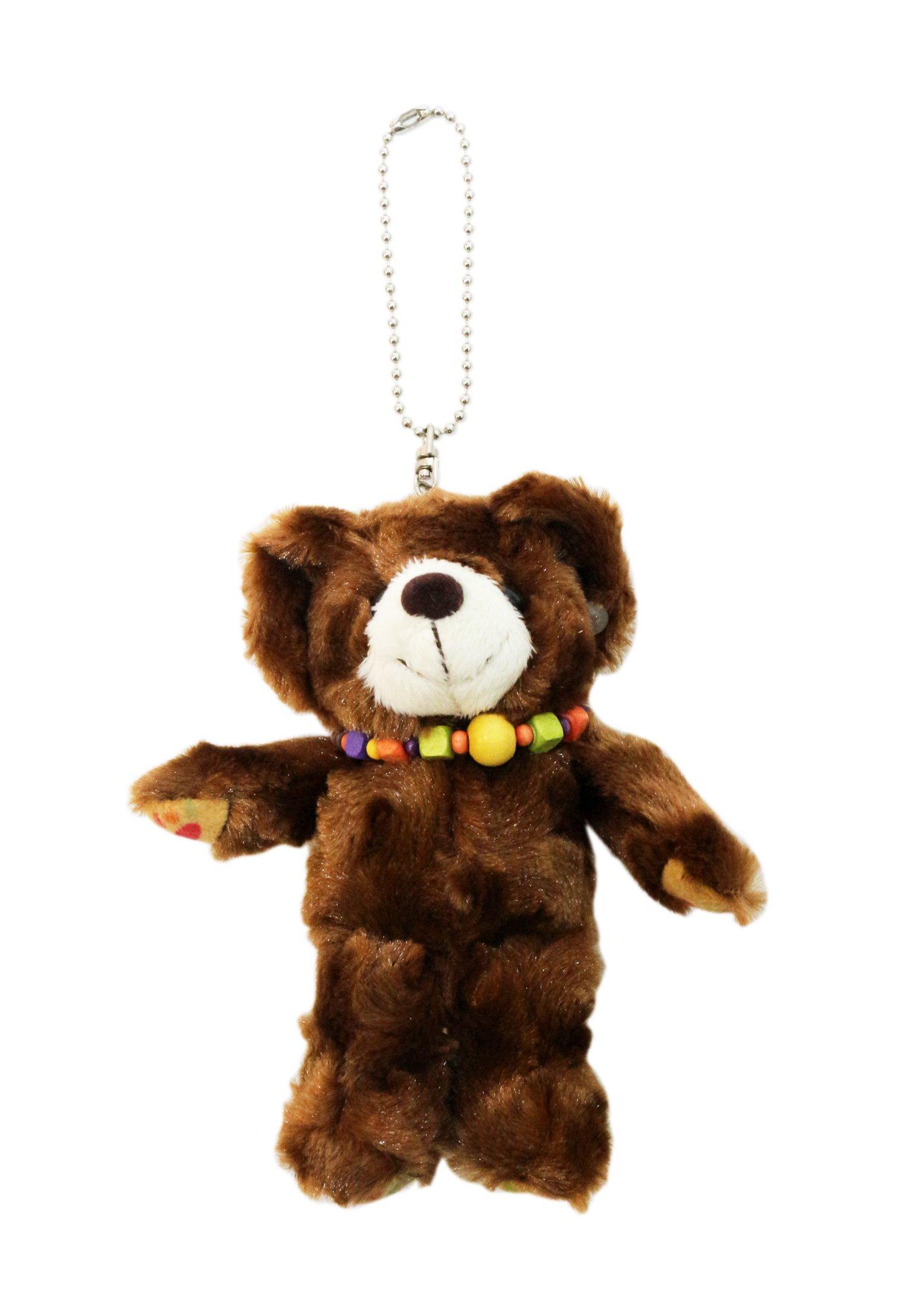 

Lark the Bear Keychain Dark Brown