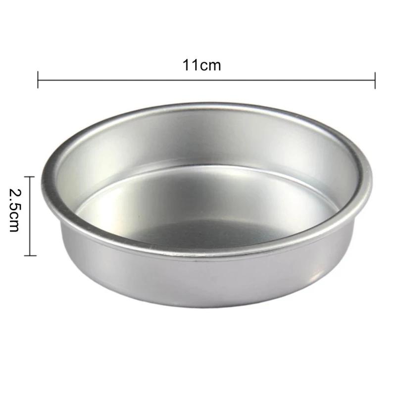 

4Inch Aluminum Alloy Cake Mold Nonstick Food Cake Pan DIY Round Cake Bakeware Home Kitchen Baking Cake Mold Pan