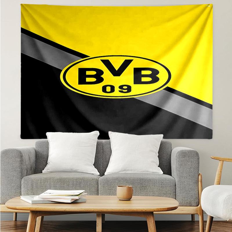 Borussia Dortmund Tapestry for Bedroom Aesthetic Classroom Tapestries Wall Hanging for Living Room Dorm Office,Ideal Creative Gift