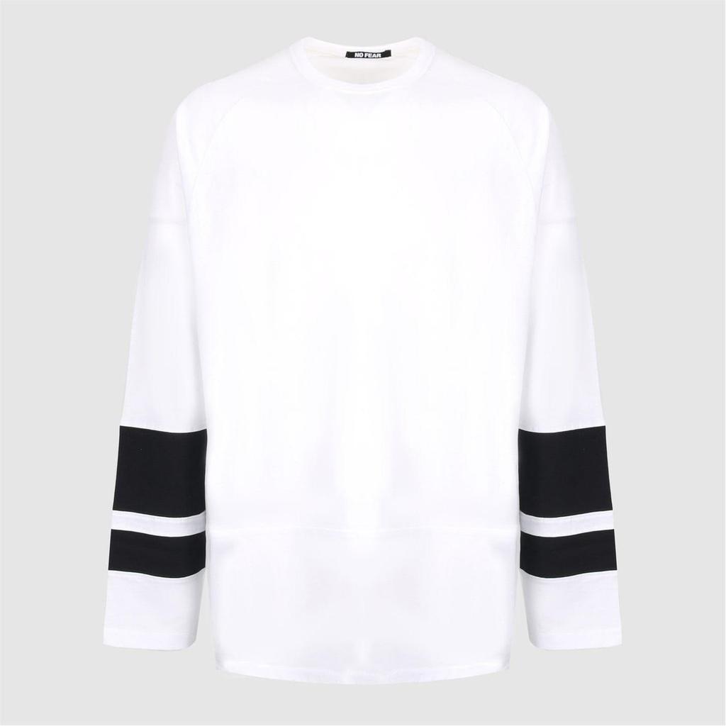 No Fear Mens Logo Raglan Long-Sleeved T-Shirt