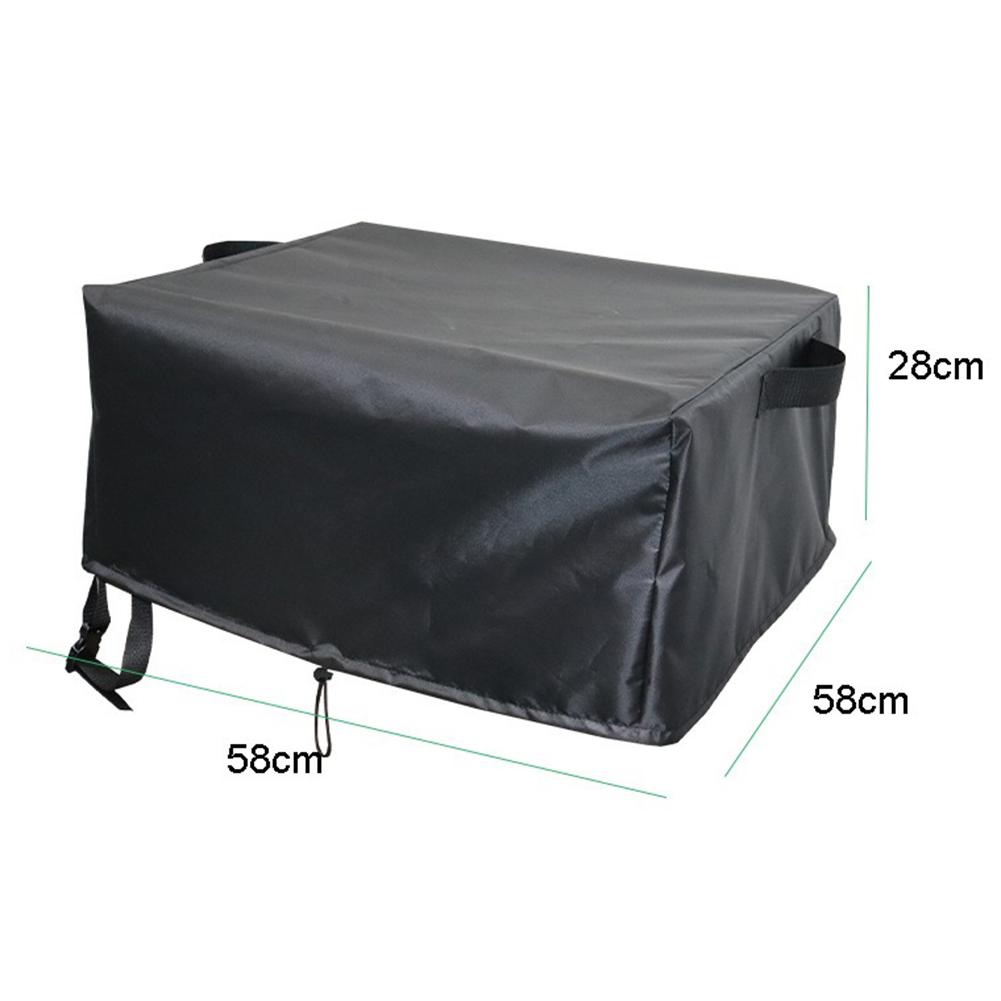 Outdoor Pizza Oven Cover 58 58 28cm Gas Pizza Oven Cover 420D Oxford Cloth Windproof Design Convenient Drawstring