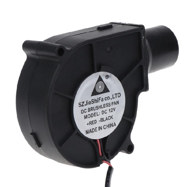 75mm Blower 75x75x30mm 12V Smelting Metal Fan BBQ Fan for w Air Duct for Green E