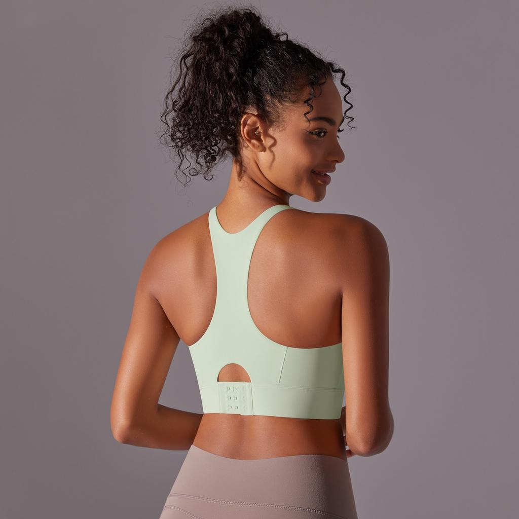 High Strength Sports Bra With Integrated Chest Cushion, Seamless Back Buckle, Yoga Vest, Shock-absorbing And Gathering, Beautiful Back Yoga Bra