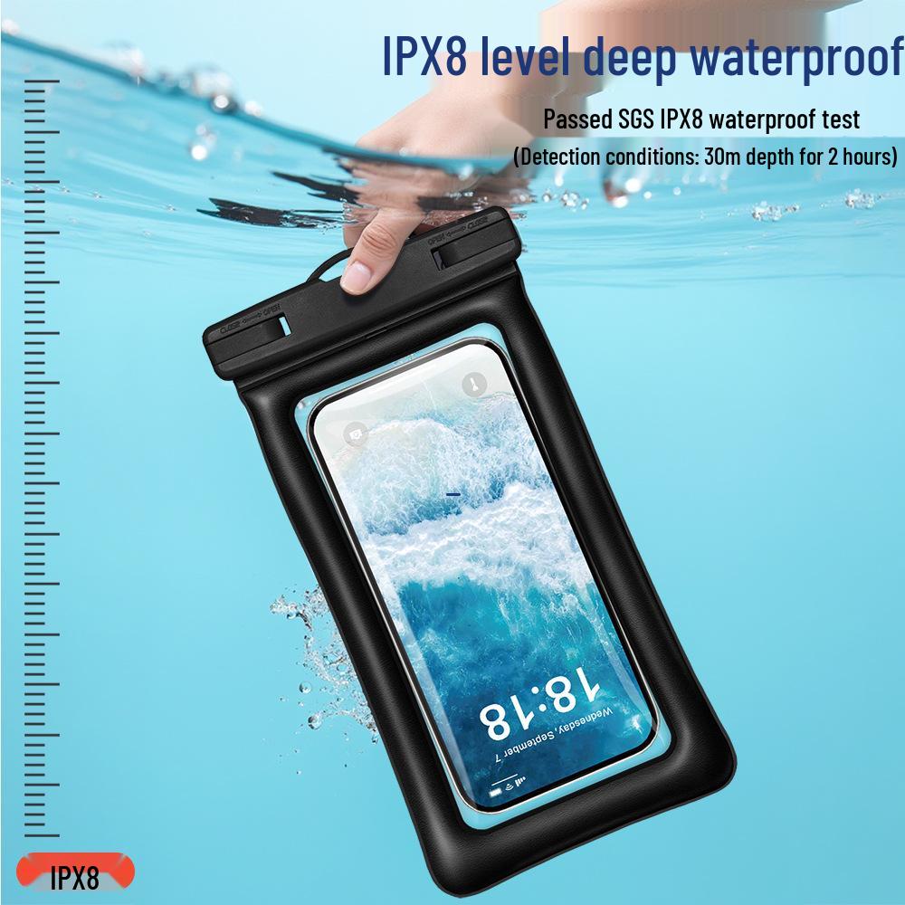 Inflatable Waterproof Floating Phone Case with Touchscreen Access, Eco-friendly, Extra Large Size
