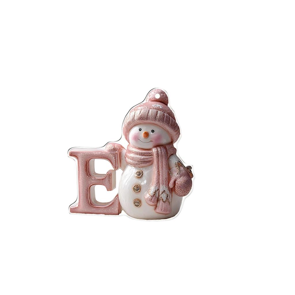26 English Letters Christmas Decorations 2D Acrylic Decorative Ornaments