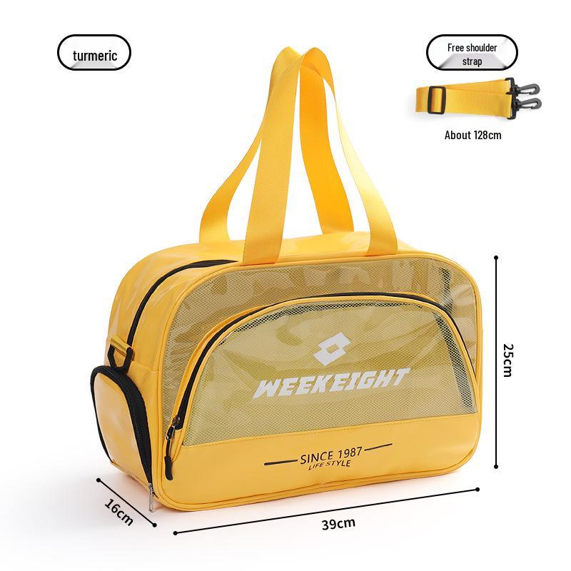 Large Capacity Swim & Sports Bag with Wet/Dry Separation – Beach & Makeup Storage Crossbody Bag.
