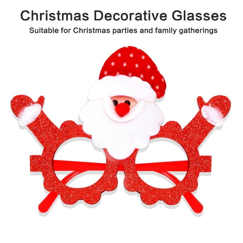 Children's Party Decorations Eyeglasses Frames Snowmen Deer Cartoon Eyeglasses for Family Gatherings