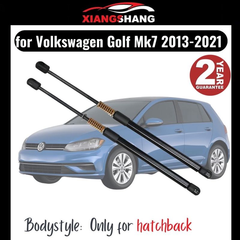 2pcs Rear Tailgate Damper For Volkswagen Golf Mk7&Mk7.5 2012- Base Hatchback WITH SPRING Trunk Boot Gas Charged Gas