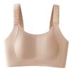 Ladder Buckle, Pull Underwear, Women's Big Breasts Show Small Rabbit Ears Cup, Fixed Breast, Anti-sagging and Seamless Adjustment Bra Cover