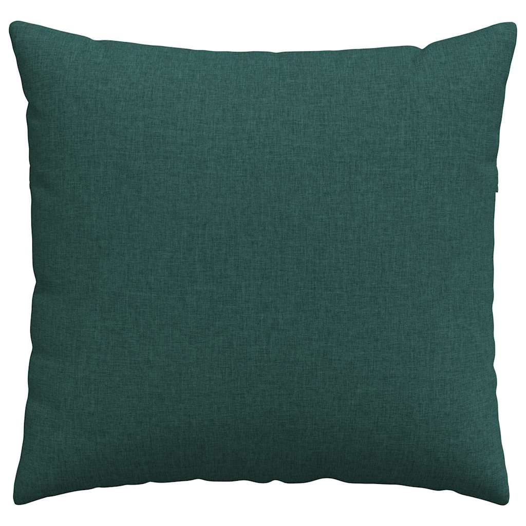 Sofa Cushions 2 pcs Dark Green 45 x 45 cm Fabric